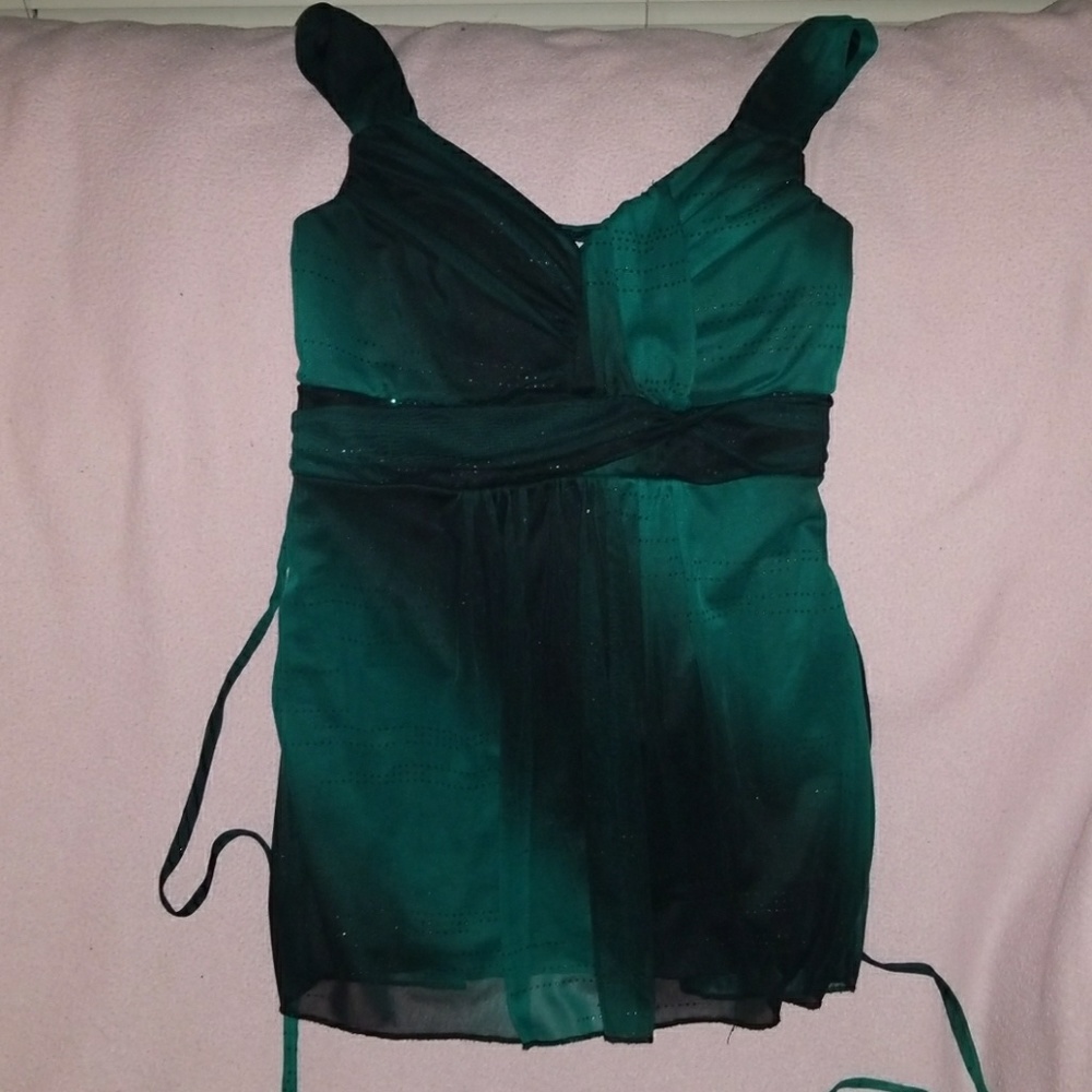 Green blouse